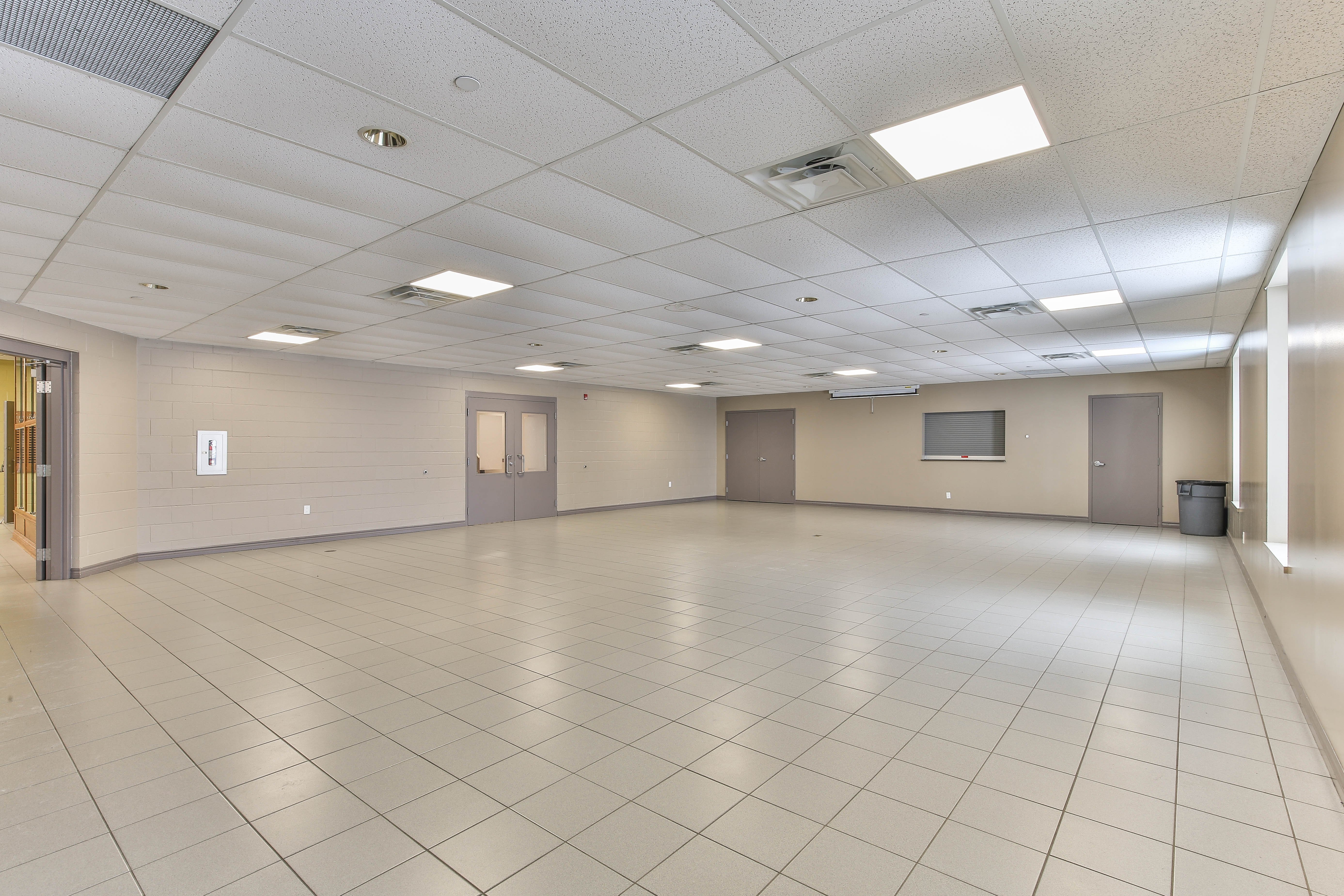 Small hall inside of community centre