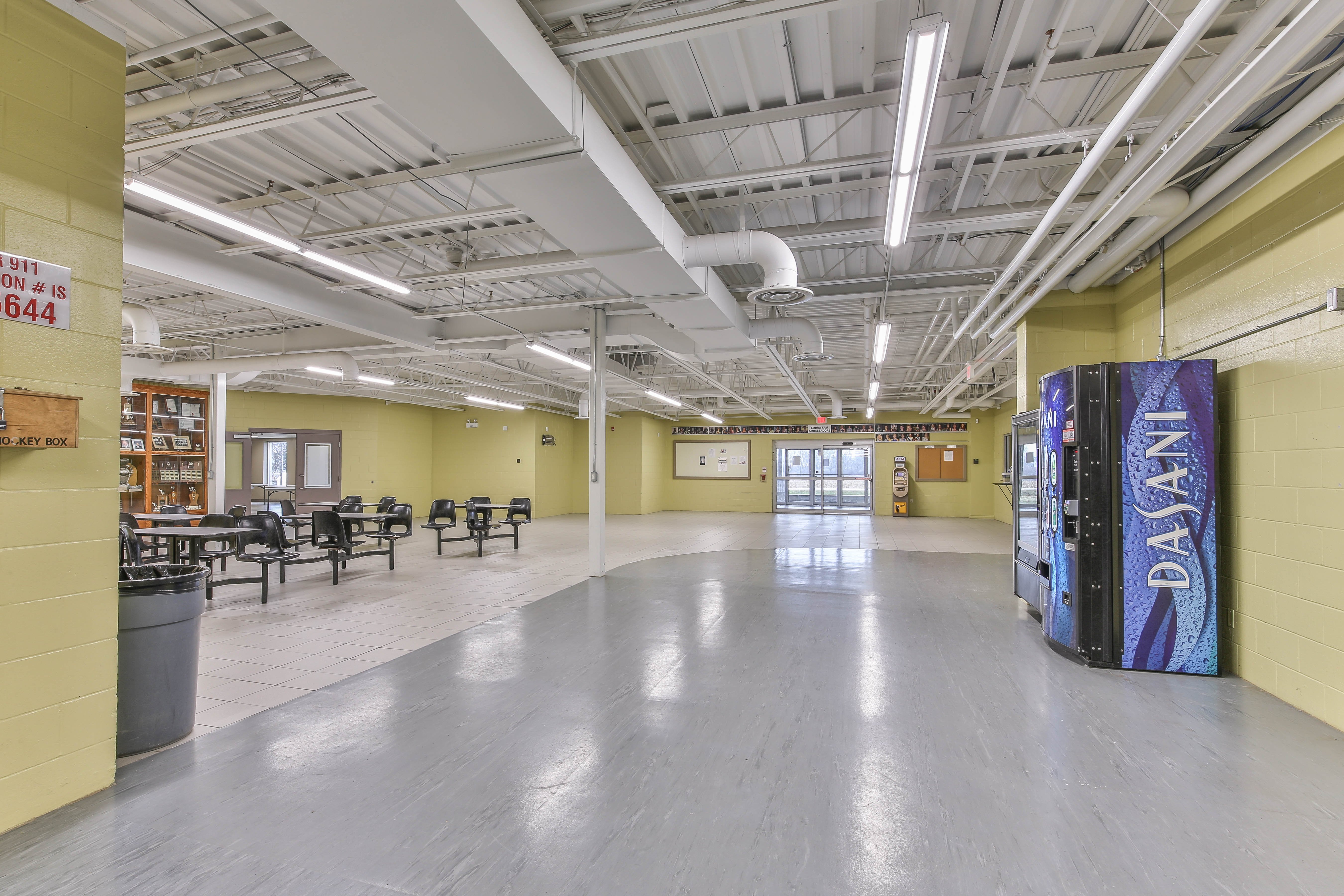 lobby inside of the community centre